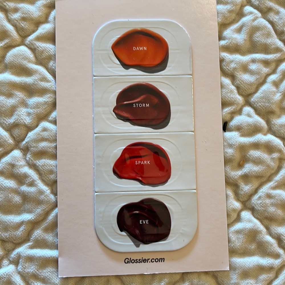 NWT Mini Glossier Cloud Paint Blush Travel Sample Card